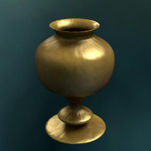 Old brass vase preview image